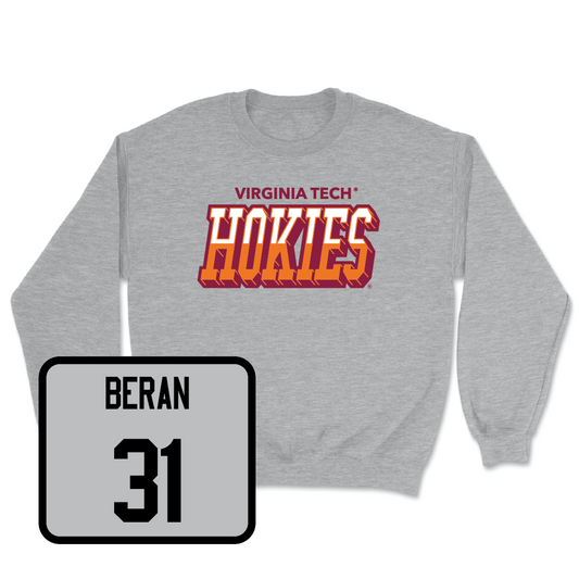 Sport Grey Men's Basketball Hokies Color Block Crew  - Robbie Beran