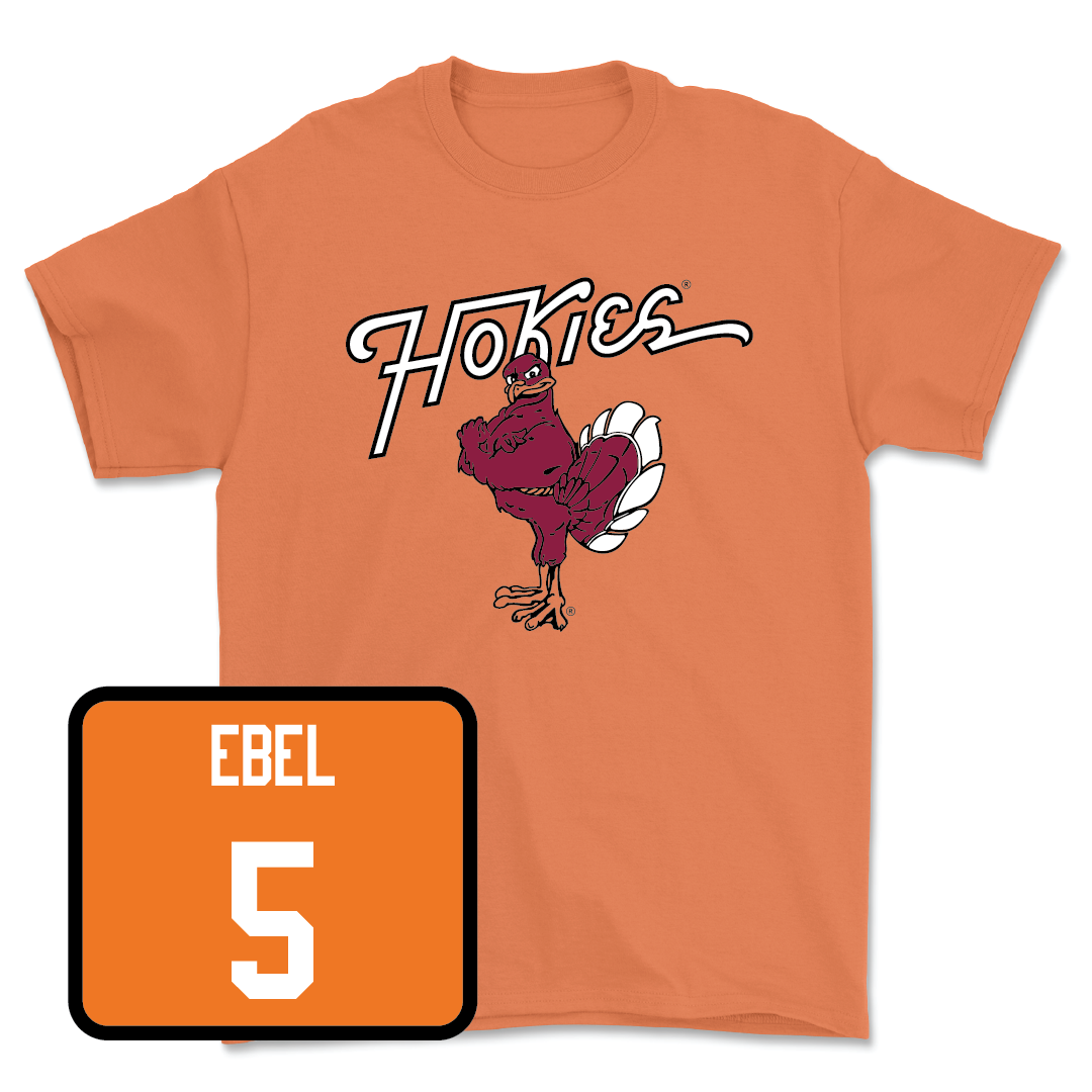 Virginia Tech Orange Baseball Hokie Bird Tee - Gehrig Ebel