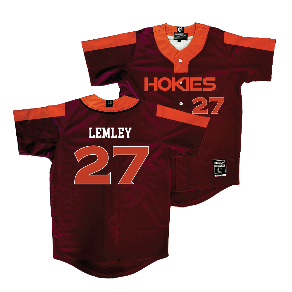 Virginia Tech Softball Maroon Jersey - Emma Lemley | #27