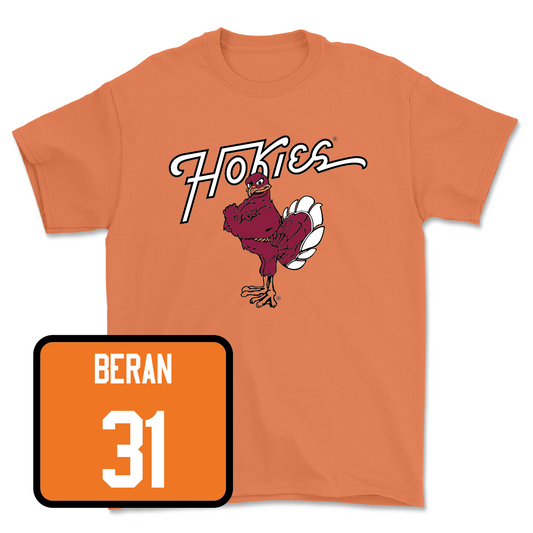 Orange Men's Basketball Hokie Bird Tee  - Robbie Beran