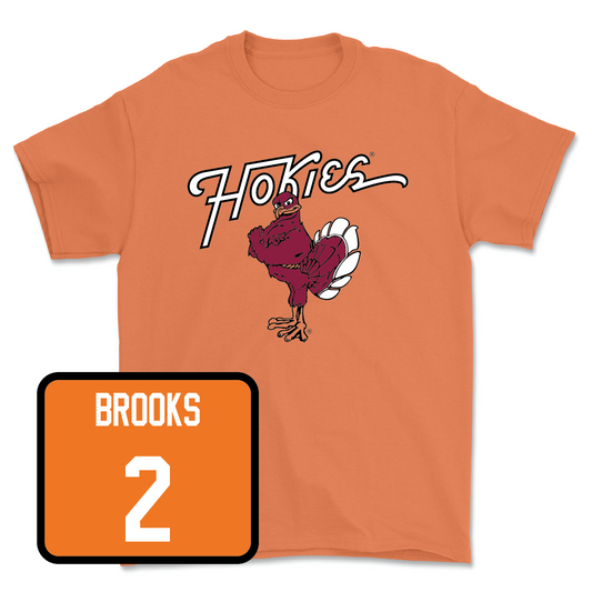 Virginia Tech Orange Women's Basketball Hokie Bird Tee - Gabby Brooks