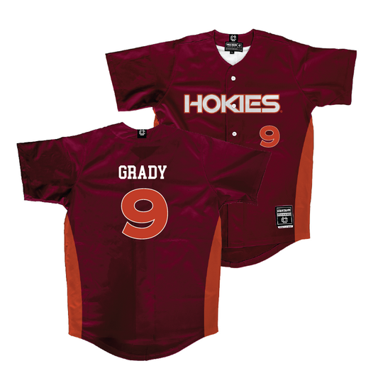 Virginia Tech Baseball Maroon Jersey - Clay Grady | #9