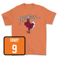 Virginia Tech Orange Baseball Hokie Bird Tee - Clay Grady