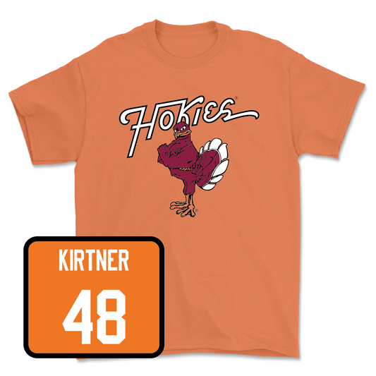 Virginia Tech Orange Baseball Hokie Bird Tee - Brady Kirtner
