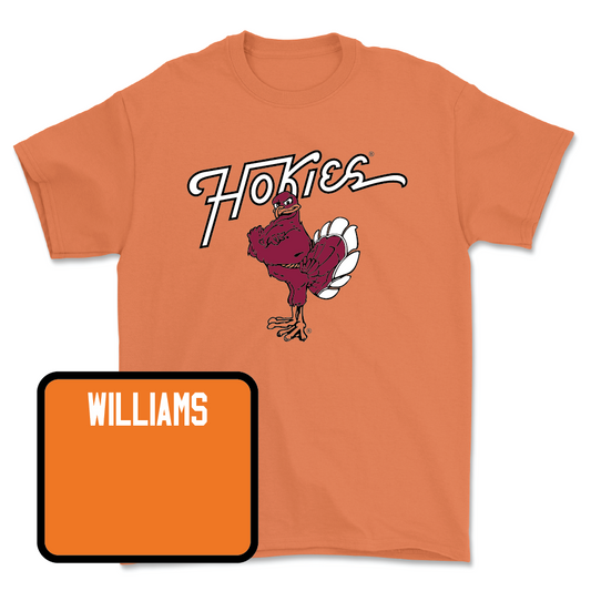 Virginia Tech Orange Swim & Dive Hokie Bird Tee - Alexa Williams