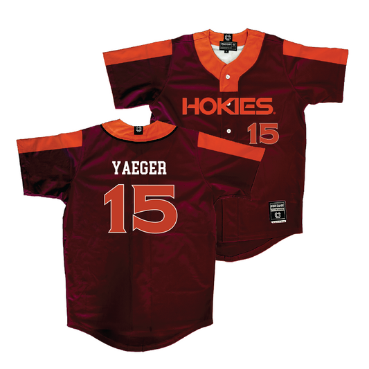 Virginia Tech Softball Maroon Jersey - Zoe Yaeger | #12